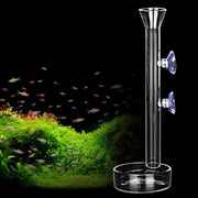 AnxunJim distributeur en verre face montrant plateau et tube pour alimentation propre