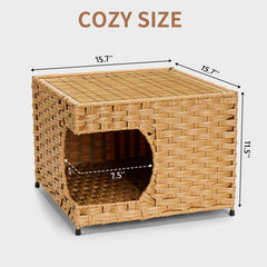 Anysiny gros plan tressage imitation rotin durable et facile à nettoyer