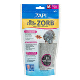 API BIO-CHEM ZORB emballage frontal montrant la poche, clarifie rapidement l’eau