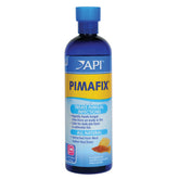 API PIMAFIX emballage avant montrant flacon et dosage, protection des poissons
