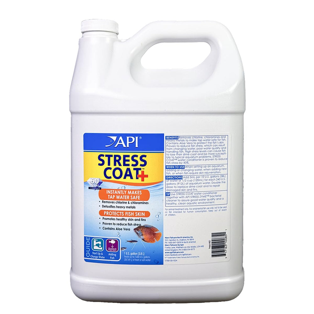 API Stress Coat bouteille face montrant le format gallon et facilité d'utilisation