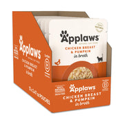 Applaws face avant du pack de 12 sachets montrant l'étiquette et l'aspect naturel