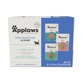 Applaws emballage avant montrant variété 12 sachets et bénéfice naturel