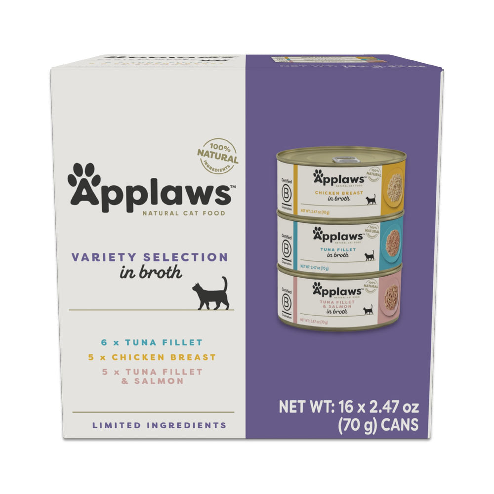 Applaws face avant du pack 16 boîtes montrant variété de recettes et praticité