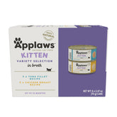 Applaws emballage face du pack six conserves pour chaton, facile à stocker