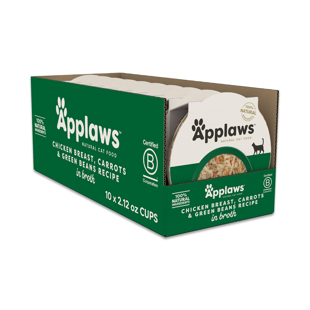 Applaws emballage avant montrant le pack de 10 coupelles et facilité d'usage
