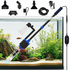 AQQA aspirateur gravier vue face montrant design et prise en main bénéfique