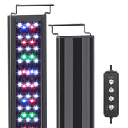 AQQA rampe LED face avant montrant design compact et rendu couleur amélioré