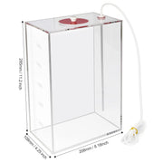 Aquarium Choice seau face avant rouge montrant capacité 5L et stabilité