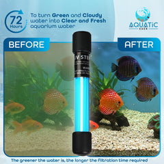 Aquatic Eden lampe positionnée dans une boîte de filtre supérieure pour traitement ciblé