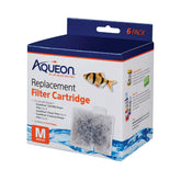 Aqueon cartouche face montrant le design double-face et l'efficacité filtrante