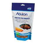 Aqueon emballage avant montrant poche refermable et composition, facilite conservation