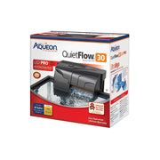 Aqueon QuietFlow 30 vue avant montrant design compact et fonctionnement silencieux