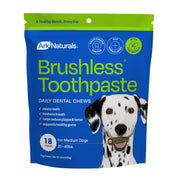Ark Naturals emballage face montrant 18 chews et bénéfice hygiène dentaire