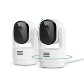 Arlo face avant montrant la lentille et microphone, sécurité intérieure claire