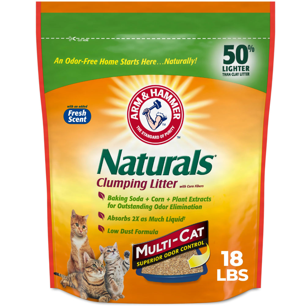 ARM & HAMMER paquet avant montrant la marque et bénéfice anti-odeurs