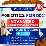 Artullano emballage avant montrant 180 chews et informations produit, favorise confiance