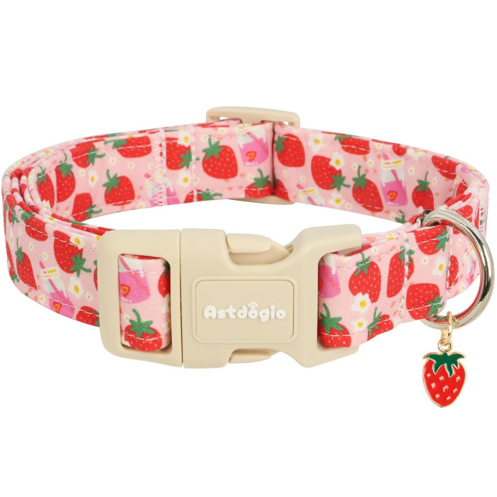Astdogio collier face rose fraises, look photogénique et confortable