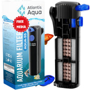 Atlantis Aqua face avant du filtre montrant design compact et accès facile