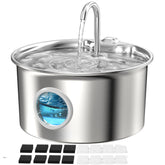 ATMZIQXR fontaine face avant en acier inoxydable, design hygiénique et élégant