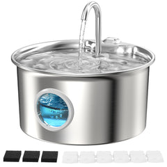 ATMZIQXR fontaine inox face avant montrant le design mat et robuste