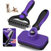 Augwind packshot avant montrant les trois outils et leur finition violet