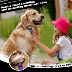 Augwind râteau double-face détail des dents pour démêler sans tirer
