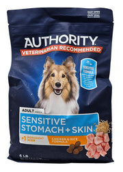 Authority sac au poulet et riz montrant emballage et format pratique