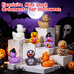 AWEELON ensemble de 60 mini canards disposés illustrant variété de styles pour décor