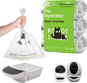 AWoHH emballage avant montrant la compatibilité Litter‑Robot et informations claires