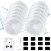AWoHH vue frontale de l'emballage montrant lot de 12 filtres et mousse