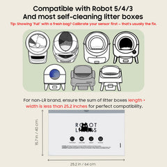 AWoHH installation dans tiroir de robot litière, maintien sûr et simple