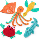 AWOOF vue avant du lot de 5 jouets, sûr et attractif