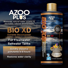 Azoo AZOOPLUS étiquette en gros plan indiquant usage et bénéfices