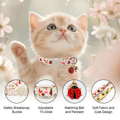 Babole Pet détail du pendentif coccinelle ajoutant charme sans gêne