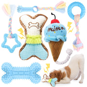 BAEJMJK vue d'ensemble du lot de 6 jouets pour chiot, divertissement sûr