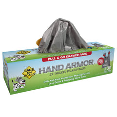 Bags on Board emballage devant montrant 200 sacs pratiques
