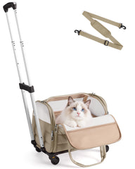 BAGSMART vue avant du sac roulant montrant maniabilité et rangement