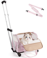 BAGSMART vue de face du sac à roulettes montre accès et style pratique