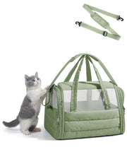 BAGSMART sac de transport face avant montrant la forme puffy et fermeture sécurisée