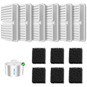 BalimoPet packaging avant montrant le pack 6 filtres et 6 éponges, facile à stocker