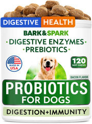 BARK&SPARK emballage avant montrant la formule probiotique bénéfique