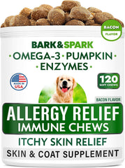 BARK&SPARK pot de chews visible, montre quantité pratique