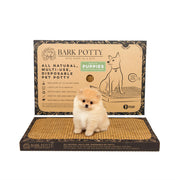 Bark Potty vue avant de l'emballage montrant l'information produit et praticité