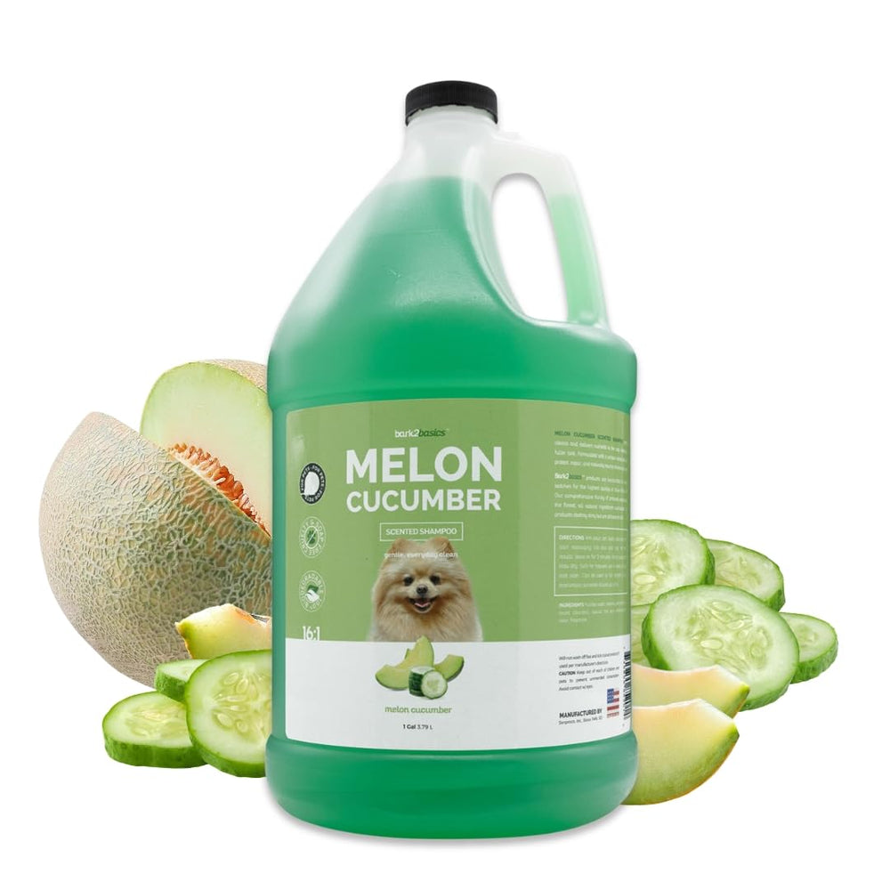 Bark2Basics flacon 1 gallon montrant l’emballage professionnel et l’étiquette bénéfique