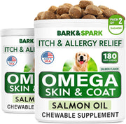 BARK&SPARK emballage avant montrant format et bénéfices peau pelage