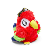 BarkBox Captain Parrot vue avant, jouet robuste garantissant jeu prolongé