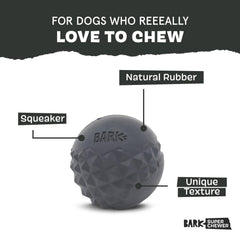BarkBox Comet gros plan texture pour nettoyer dents et stimuler gencives