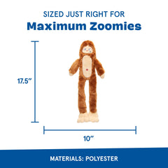 Gros plan sur les poils longs de BarkBox Hairy Henderson, texture robuste pour saisir