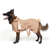 BarkBox peignoir face avant montrant coupe et couverture, confort immédiat